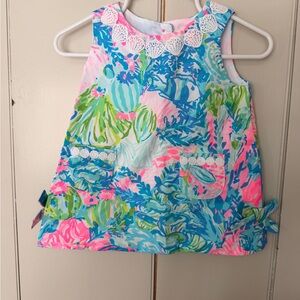 Lilly Pulitzer Tropical Print Pocket Tank - Blue, Pink & Green